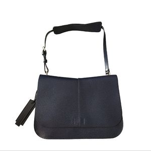 Gianni Chiarini Navy Blue Leather Shoulder Clutch Bag